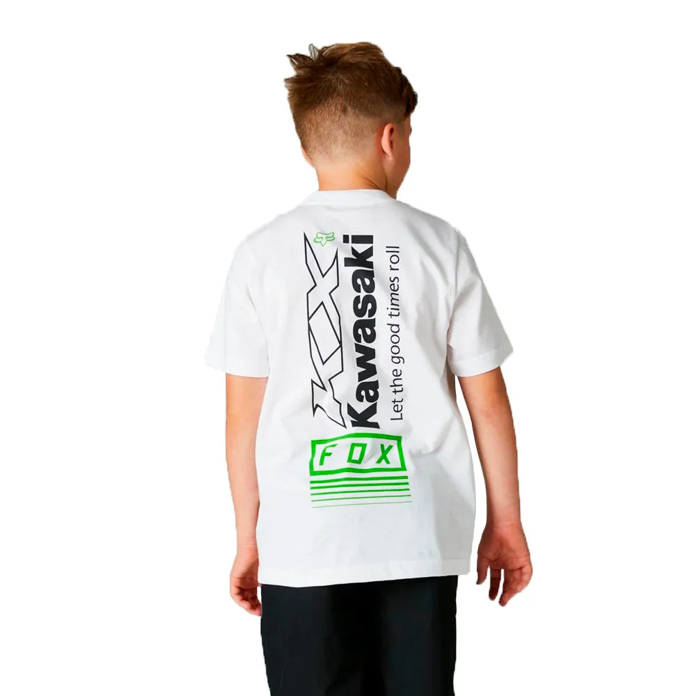 Fox Racing Youth Kawasaki Tee T-Shirt Optic White